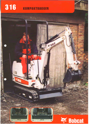 Міні-екскаватори Bobcat 316 D