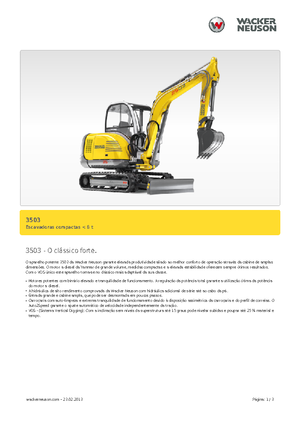 Міні-екскаватори Neuson 3503
