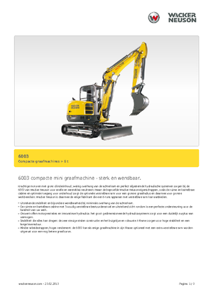 Міні-екскаватори Wacker Neuson 6003