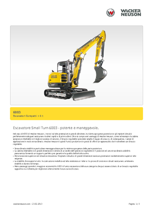 Міні-екскаватори Wacker Neuson 6003