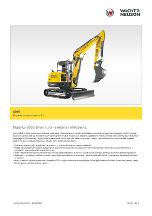 Міні-екскаватори Wacker Neuson 6003