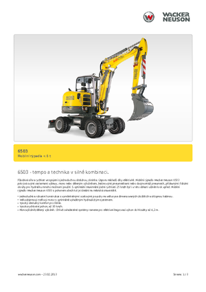 Колісні екскаватори Neuson 6503