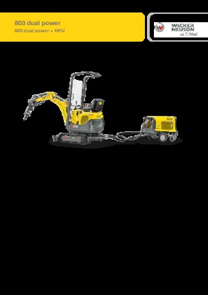 Міні-екскаватори Wacker Neuson 803 dual power