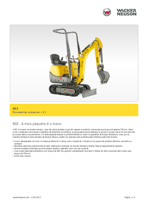 Міні-екскаватори Neuson 803