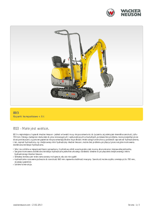 Міні-екскаватори Neuson 803