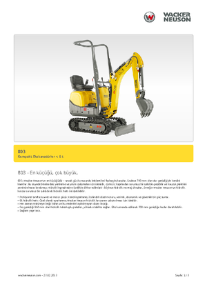 Міні-екскаватори Neuson 803