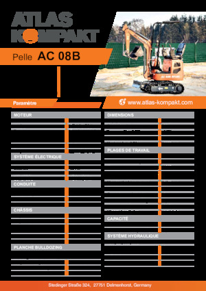Міні-екскаватори Atlas Kompakt AC 08B