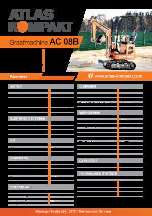 Міні-екскаватори Atlas Kompakt AC 08B