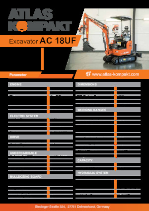 Міні-екскаватори Atlas Kompakt AC 18UF