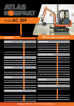 Міні-екскаватори Atlas Kompakt AC 20F