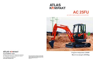 Міні-екскаватори Atlas Kompakt AC 25FU