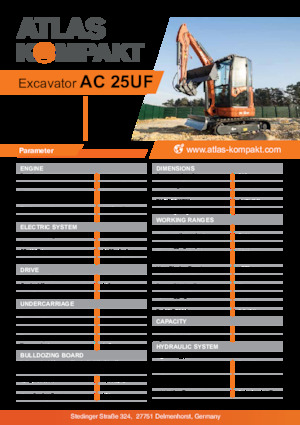 Міні-екскаватори Atlas Kompakt AC 25UF