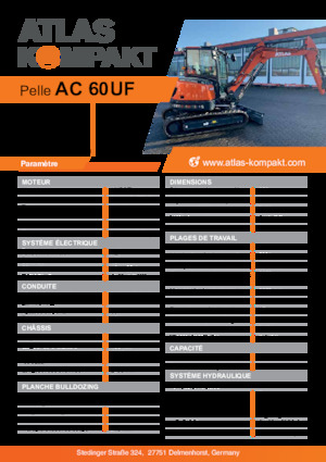 Міні-екскаватори Atlas Kompakt AC 60UF