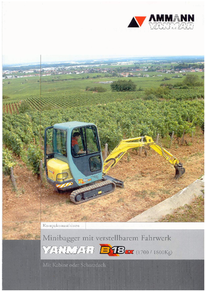 Міні-екскаватори Yanmar B 18 EX