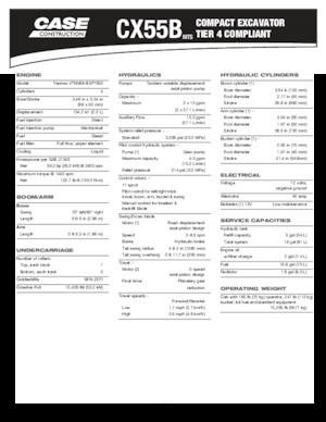 Міні-екскаватори Case CX55B MTS