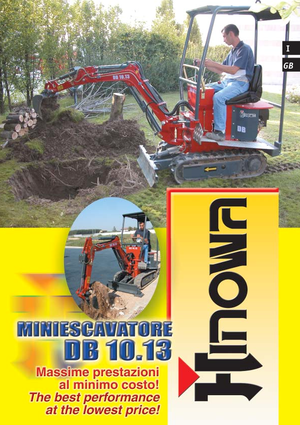 Міні-екскаватори Hinowa DB 10.13