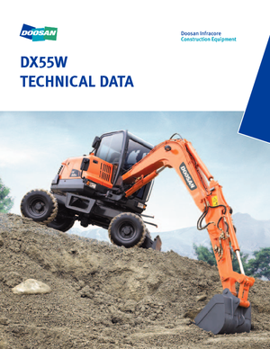 Колісні екскаватори Doosan DX55W