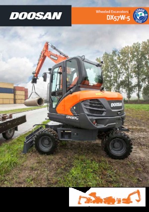 Колісні екскаватори Doosan DX57W