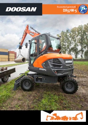 Колісні екскаватори Doosan DX57W