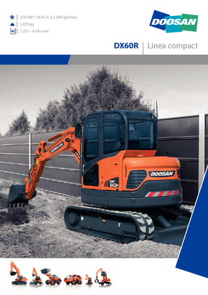 Міні-екскаватори Doosan DX 60 R