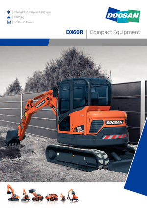 Міні-екскаватори Doosan DX 60 R