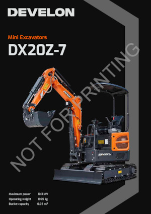 Міні-екскаватори Develon DX20Z-7 
