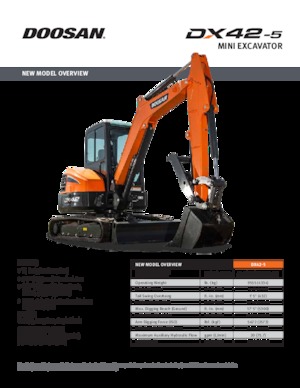 Міні-екскаватори Doosan DX42-5