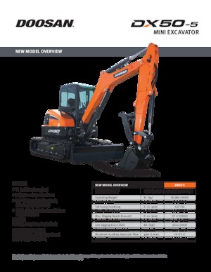 Міні-екскаватори Doosan DX50-5