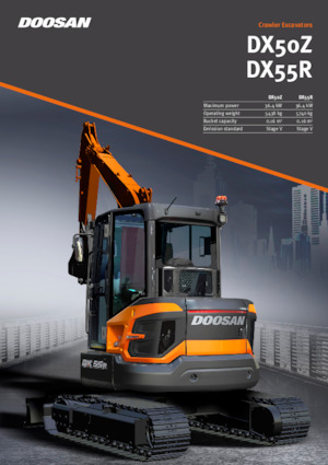 Міні-екскаватори Doosan DX50Z-7
