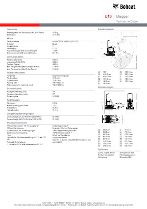 Міні-екскаватори Bobcat E10