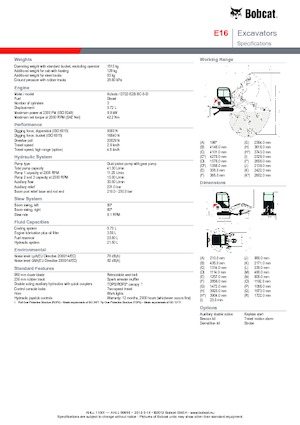 Міні-екскаватори Bobcat E 16