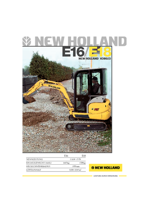 Міні-екскаватори New Holland E 18