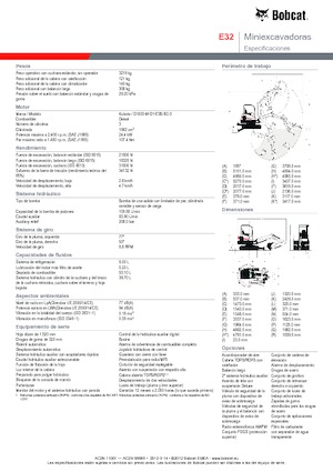 Міні-екскаватори Bobcat E32