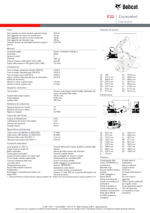 Міні-екскаватори Bobcat E32