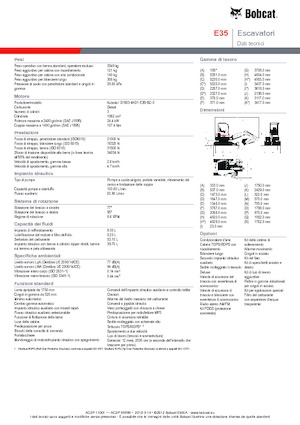Міні-екскаватори Bobcat E35