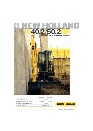Міні-екскаватори New Holland E40.2SR