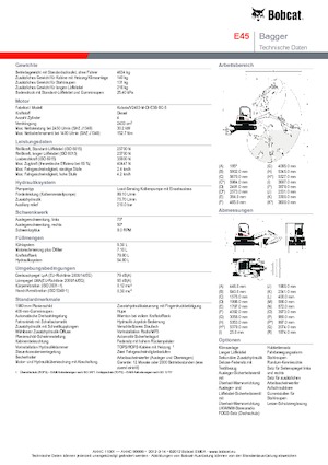 Міні-екскаватори Bobcat E45