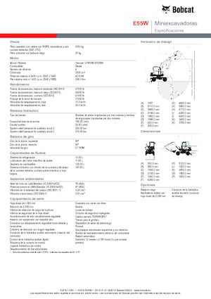 Міні-екскаватори Bobcat E55W