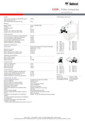 Міні-екскаватори Bobcat E55W