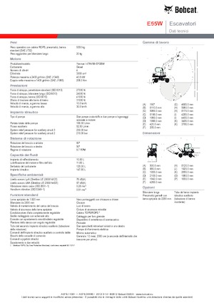 Міні-екскаватори Bobcat E55W