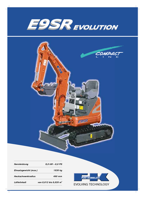 Міні-екскаватори Fiat Kobelco E 9 SR