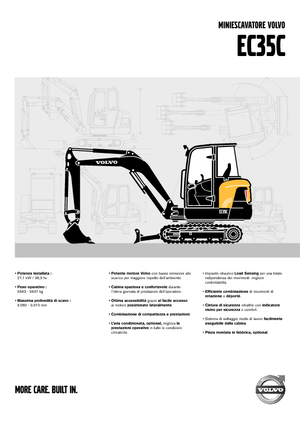 Міні-екскаватори Volvo EC35C