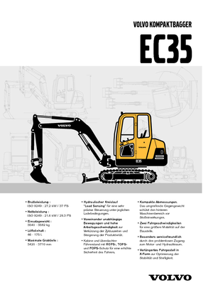 Міні-екскаватори Volvo EC35C