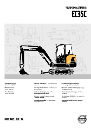 Міні-екскаватори Volvo EC35C