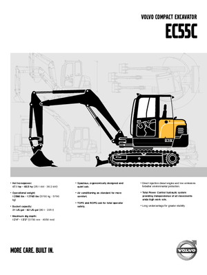 Міні-екскаватори Volvo EC55C