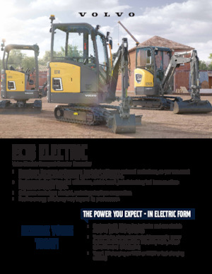 Міні-екскаватори Volvo EC18 ELECTRIC