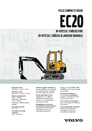 Міні-екскаватори Volvo EC20 XTV
