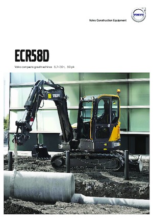Міні-екскаватори Volvo ECR58D