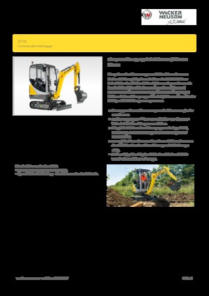 Міні-екскаватори Wacker Neuson ET16