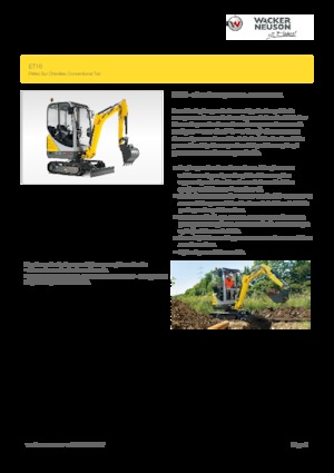 Міні-екскаватори Wacker Neuson ET16